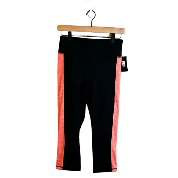 Ideology Pants - ID Ideology Women's Essentials Colorblocked Cropped Leggings Black Size Small